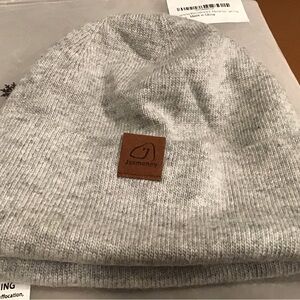 Light Gray Cashmere Knit Beanie